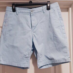 Men's Light Blue Chaps Chino Shorts Sz 32 Waist